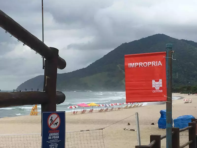 44 praias impróprias para banho no litoral de SP: confira a lista completa