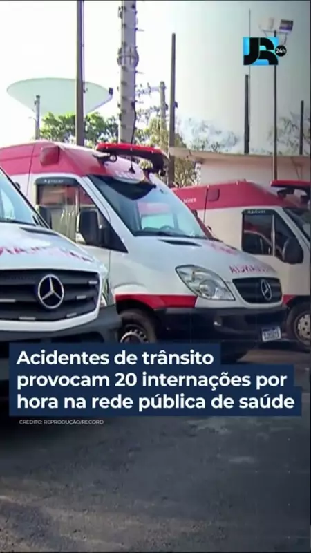 Acidentes de trânsito causam 20 internações por hora no SUS: um alerta para a segurança viária