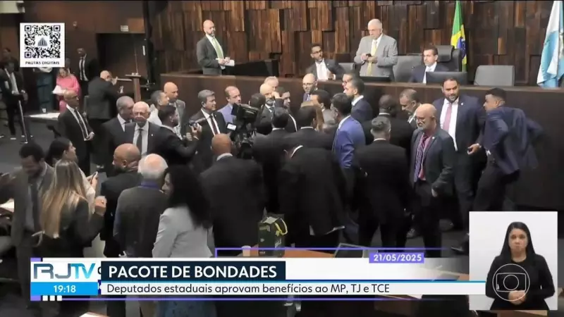 Alerj aprova pacote de benefícios para MP, Judiciário e Tribunal de Contas do RJ