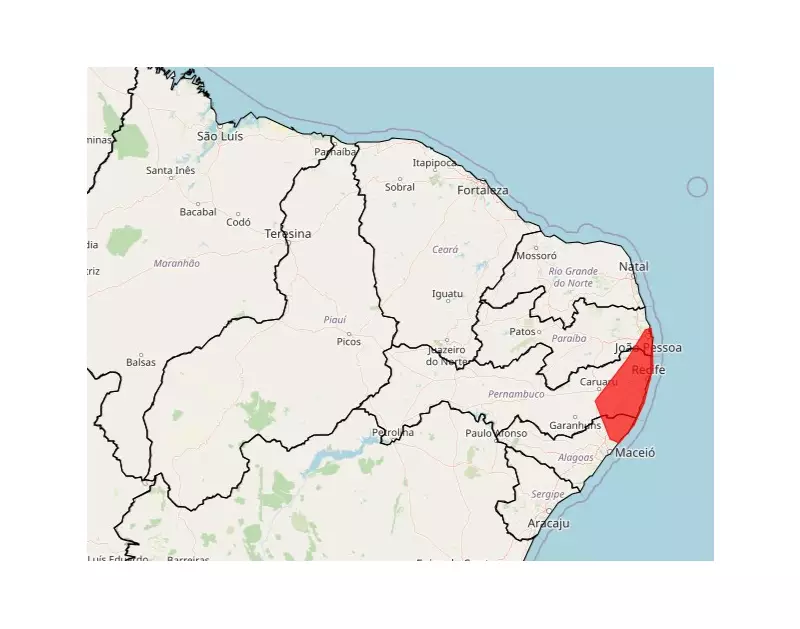 Alerta de chuvas intensas em Caruaru e mais 25 cidades de PE: risco iminente!