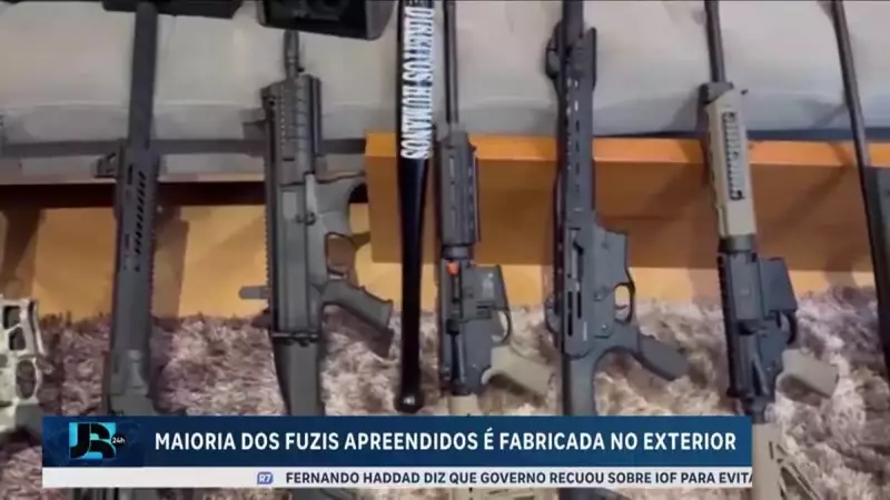 Armas apreendidas no Rio: maioria é de origem internacional e preocupa autoridades