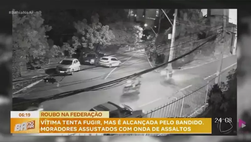 Assaltante foge após roubar pedestres em avenida movimentada de Salvador