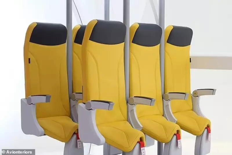 Assento vertical em aviões: nova opção para viajar mais barato e em pé