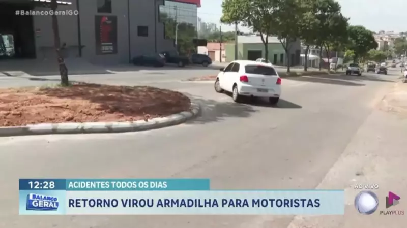 Avenida Macambira em Goiânia: Retorno mal sinalizado causa acidentes e preocupa motoristas