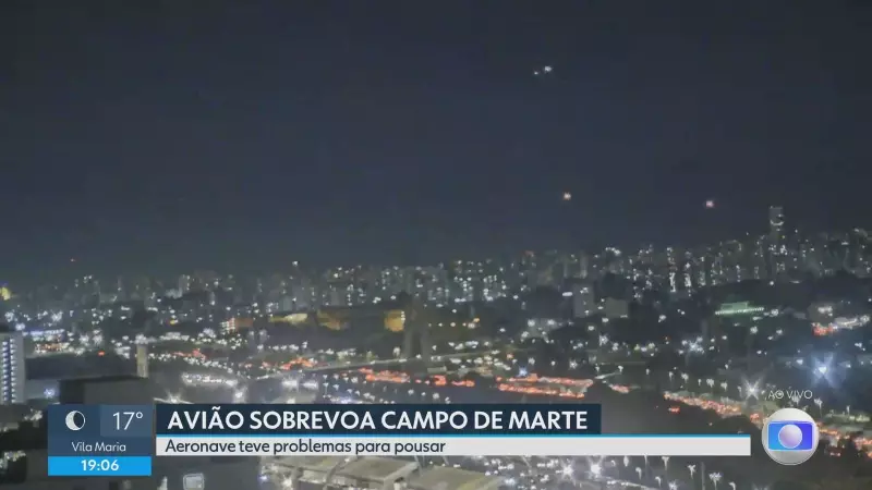 Avião de pequeno porte enfrenta problema no trem de pouso e tenta pouso emergencial no Campo de Marte em SP