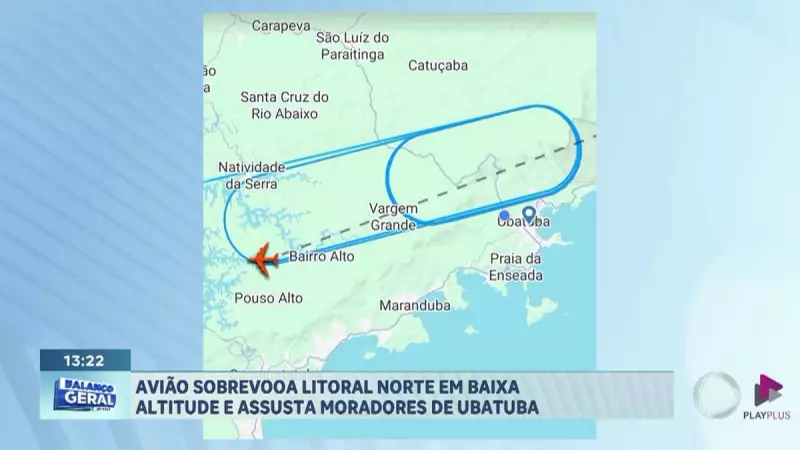 Avião voa em baixa altitude e assusta moradores de Ubatuba, SP: entenda o caso