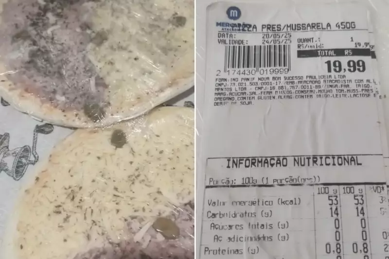 Avô compra pizzas estragadas para netos e denuncia atacadista no litoral de SP