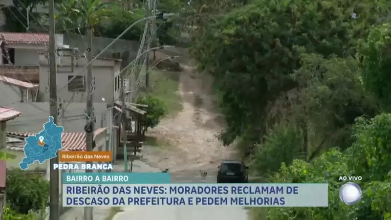 Bairro Pedra Branca: Ruas esburacadas e insegurança desafiam moradores em BH