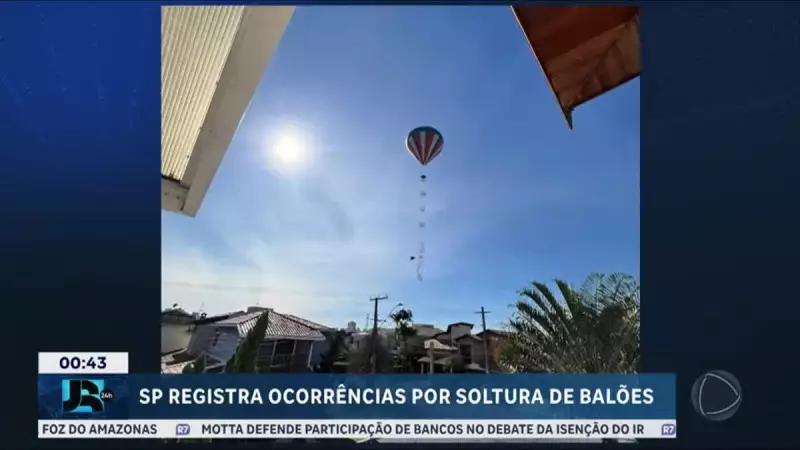 Balões ilegais invadem o céu de SP: prática pode levar à prisão e multa