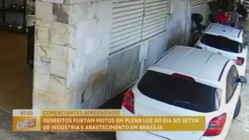 Bandidos roubam motos em plena luz do dia no SIA, DF — veja detalhes