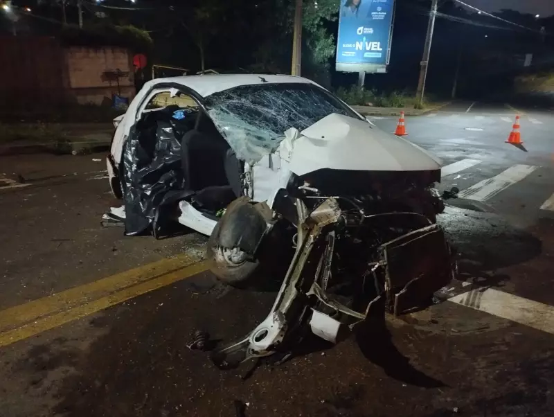 Batida em Cascavel deixa um morto e três feridos: veja detalhes do acidente