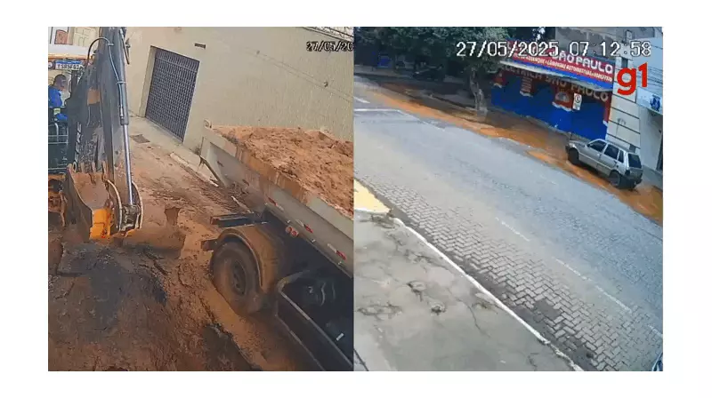 Buracos por vazamentos de água causam acidentes em Governador Valadares; veja vídeos