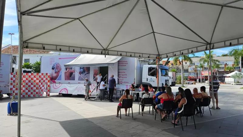 Caminhão da Saúde oferece exames gratuitos no centro de Maricá até sábado