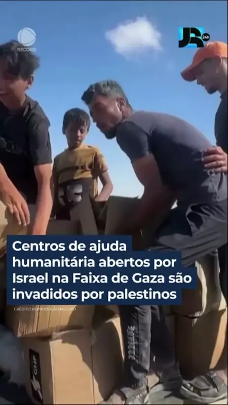 Caos em Gaza: Centros de ajuda humanitária são invadidos por palestinos em meio a crise