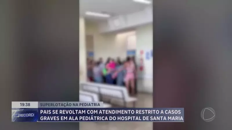 Caos no Hospital Regional de Santa Maria: Limitação de atendimentos pediátricos gera revolta