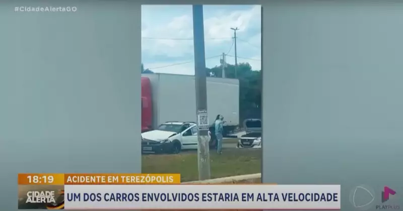 Carro em alta velocidade passa por radar e causa grave acidente em Goiás