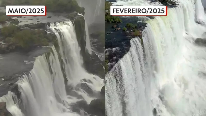 Cataratas do Iguaçu com vazão três vezes menor: estiagem no Paraná impacta um dos maiores espetáculos naturais do mundo