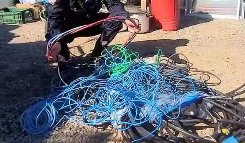 Comerciante é preso por vender fios roubados da rede pública de Florianópolis