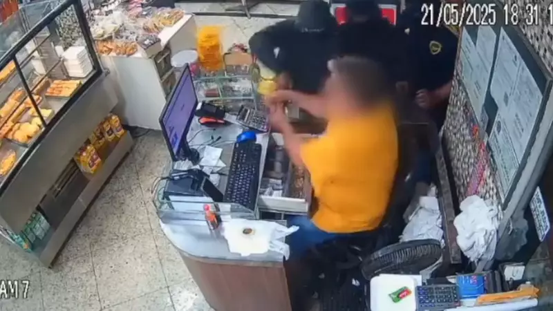 Corajosa atendente de padaria reage a assalto no ES e tenta arrancar arma de criminoso