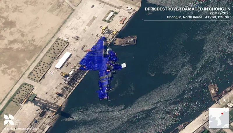 Coreia do Norte tenta esconder navio de guerra após fracasso em lançamento de mísseis