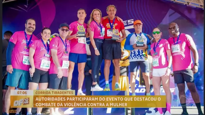 Corrida em Brasília une autoridades no combate à violência contra a mulher