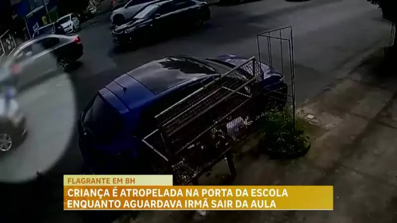 Criança é atropelada em frente a escola no bairro Castelo, em BH — Veja detalhes