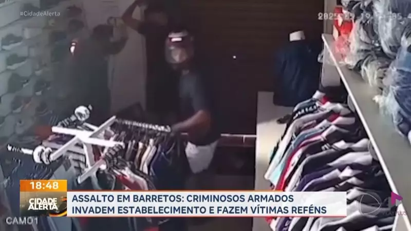 Criminosos armados invadem loja e fazem reféns em Barretos, SP — Veja detalhes