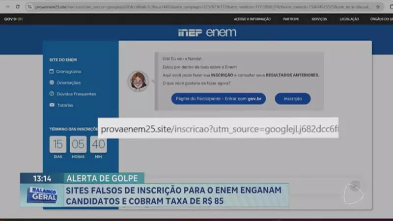 Cuidado! Sites falsos do ENEM cobram taxa ilegal e enganam candidatos