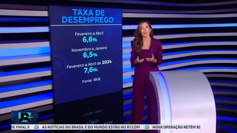 Desemprego no Brasil: taxa fecha trimestre em 6,6% em abril de 2025