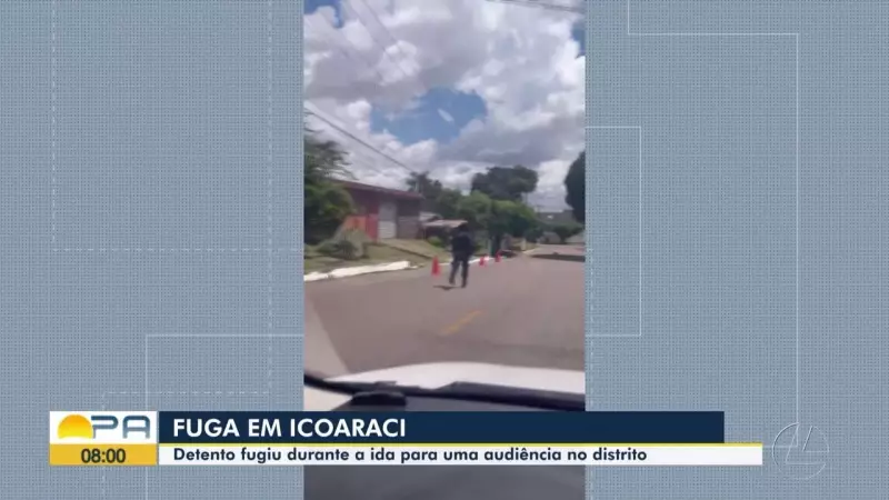 Detento foge de ônibus policial e causa perseguição pelas ruas de Belém — Veja o vídeo!