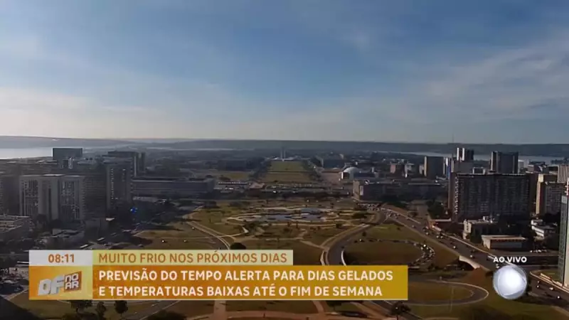 DF enfrenta frio intenso: sensação térmica pode chegar abaixo de 9°C nos próximos dias