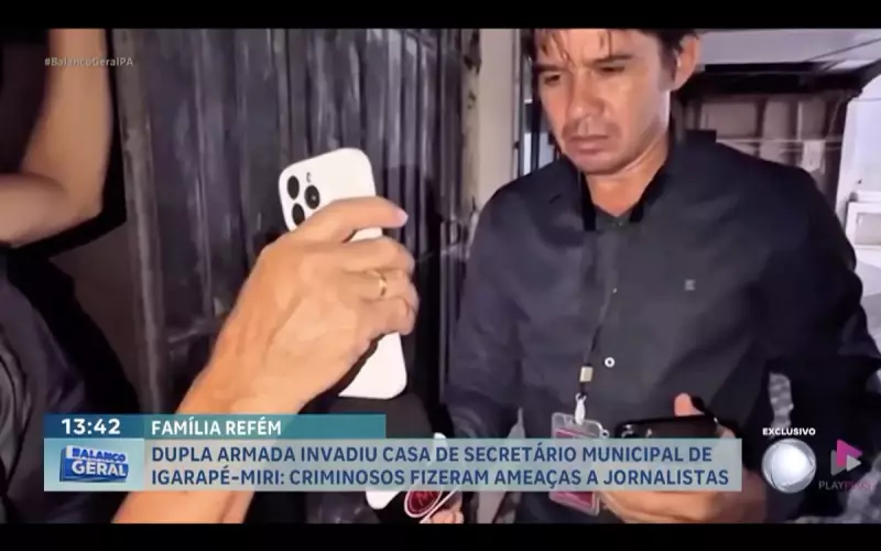 Dupla invade casa de secretário municipal em Igarapé-Miri (PA) e ameaça jornalistas: veja detalhes