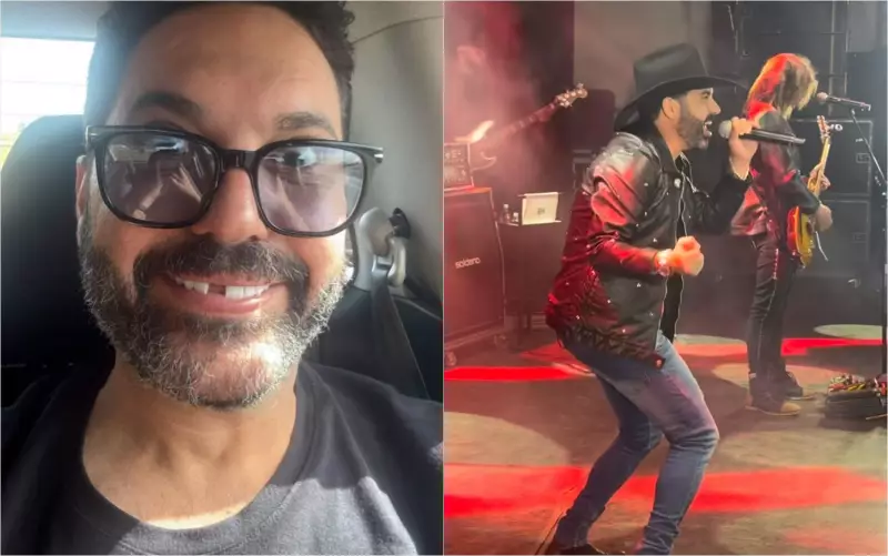 Edson, da dupla com Hudson, perde dente ao roer osso de frango a caminho de show em Goiás