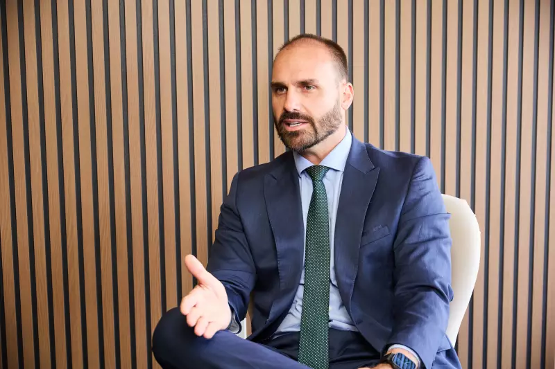 Eduardo Bolsonaro prevê punição dos EUA a Alexandre de Moraes com 99% de certeza