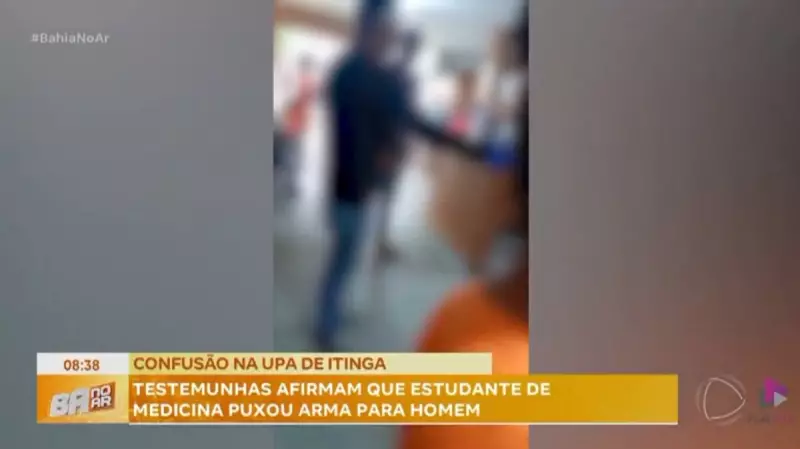 Estudante de medicina saca arma e ameaça socorrista em UPA de Itinga, BA — Veja os detalhes
