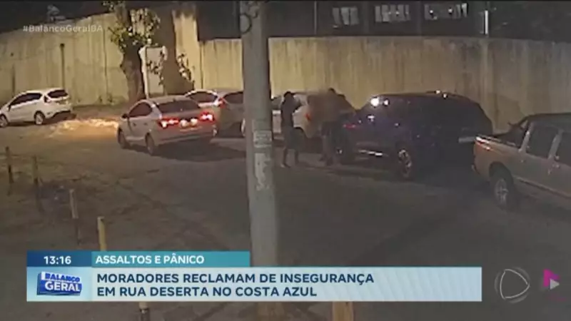 Estudante é assaltado ao estacionar carro no bairro Costa Azul, em Salvador