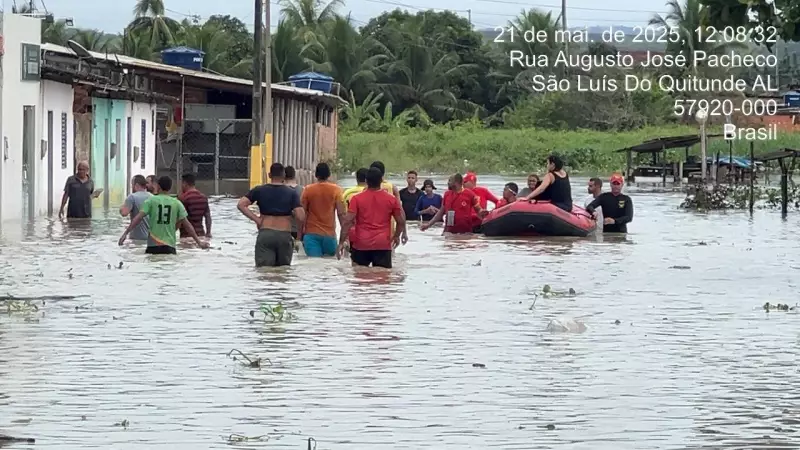 Fortes chuvas em Alagoas: governo decreta situação de emergência em 5 cidades