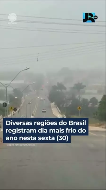 Frio intenso atinge o Brasil: confira as regiões mais afetadas nesta sexta-feira