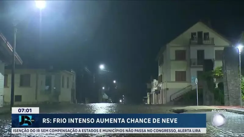 Frio intenso no Sul: Serra Gaúcha registra sensação térmica abaixo de zero