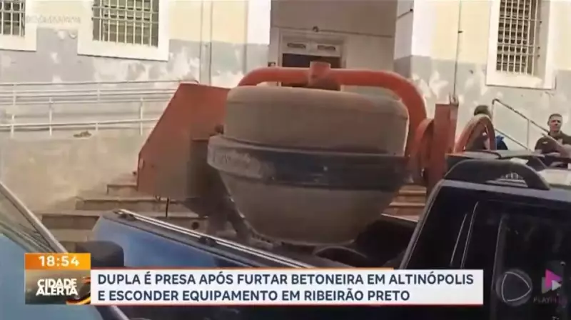 Furto de betoneira em Altinópolis: Três suspeitos são presos pela polícia