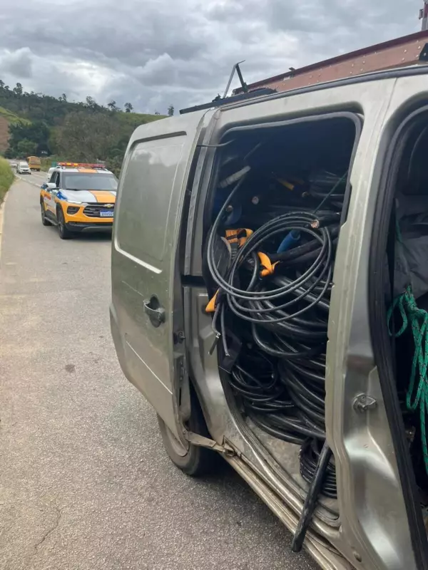 Furto de cabos de cobre em Ipatinga: Dupla é presa com 400 kg de material roubado