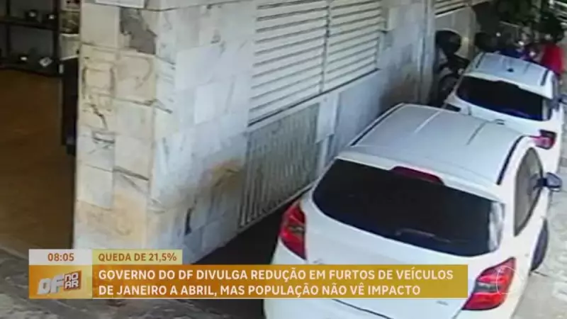 Furtos de veículos no DF caem 21,5% em 2025: veja os motivos