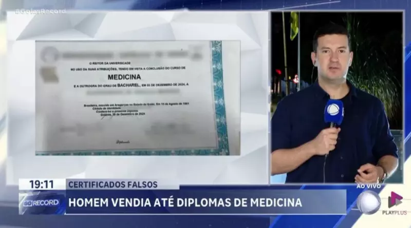 Golpe desmontado: Homem preso por vender diplomas falsos de Medicina e Direito em Goiás