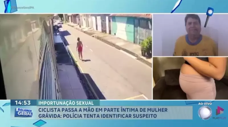 Grávida é assediada por ciclista em via pública: criminoso toca partes íntimas e foge