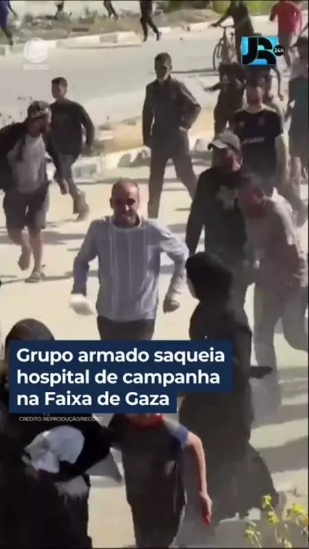 Grupo armado invade e saqueia hospital de campanha em Gaza: crise humanitária se agrava