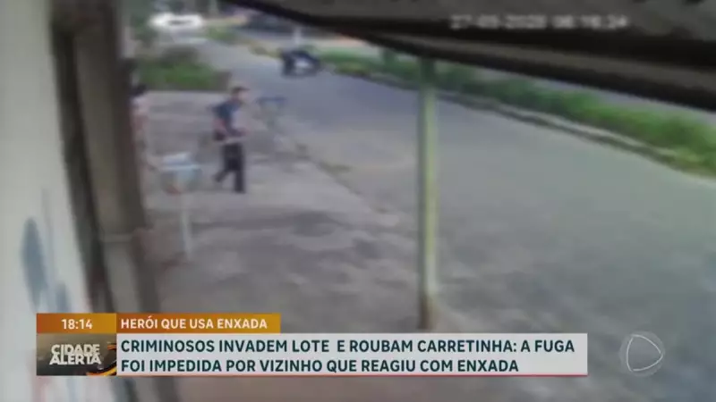 Herói com enxada enfrenta ladrões e impede furto a igreja no Entorno do DF