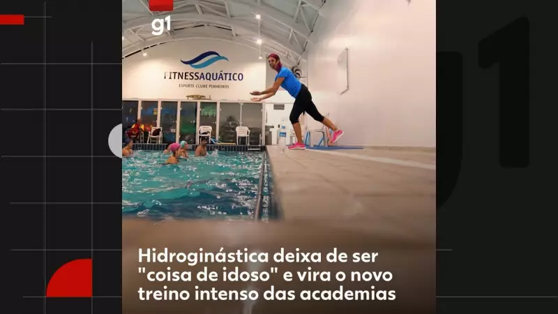 Hidroginástica vira fitness aquático: como o exercício tranquilo ganhou nova cara
