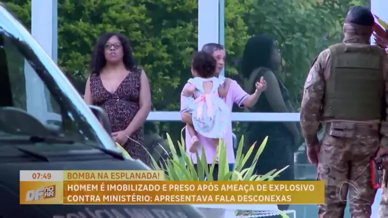 Homem ameaça explodir bomba na Esplanada dos Ministérios e é detido pela polícia em Brasília