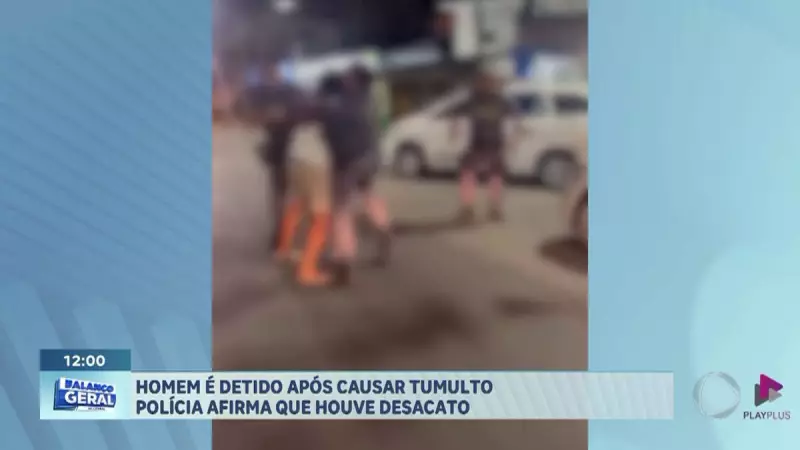 Homem causa confusão em bar de Santos e é detido pela PM