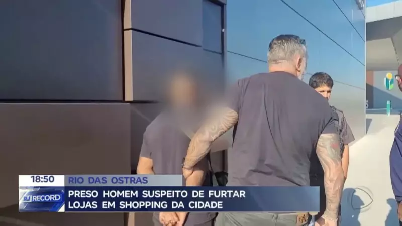 Homem é preso após furtar perfumes caros em shopping de Rio das Ostras, RJ